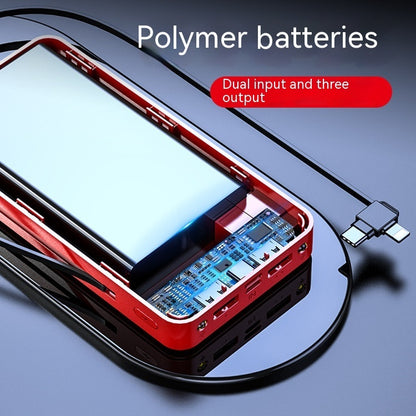 With Cable Mirror Digital Display Large Capacity Portable Power