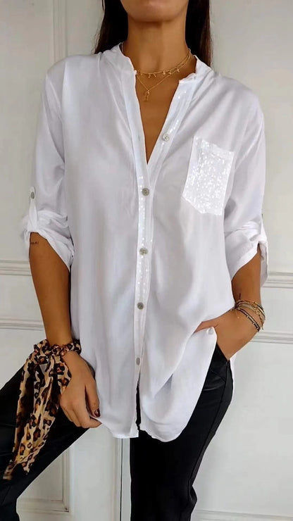 Long-sleeve Casual Shirt Commute Style Women's Summer Long-sleeve Casual Fashion Shirt