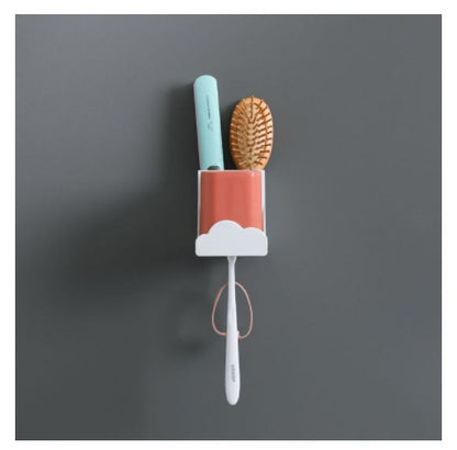 Wall Mounted Non Punch Toothbrush Holder