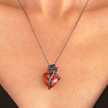 Heart-shaped Clavicle Chain Pendant Necklace For Valentine's Day