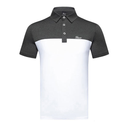Golf Clothing Men's Short-sleeved T-shirt Solid Color Loose Wicking POLO Shirt Sportswear