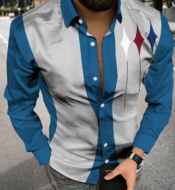 Men's Shirt  3d Shirt Loose Large Size Men's Shirt Digital Printing