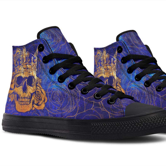 High-top Canvas Shoes Men's And Women's Fashion Color Printing High-top Canvas Shoes