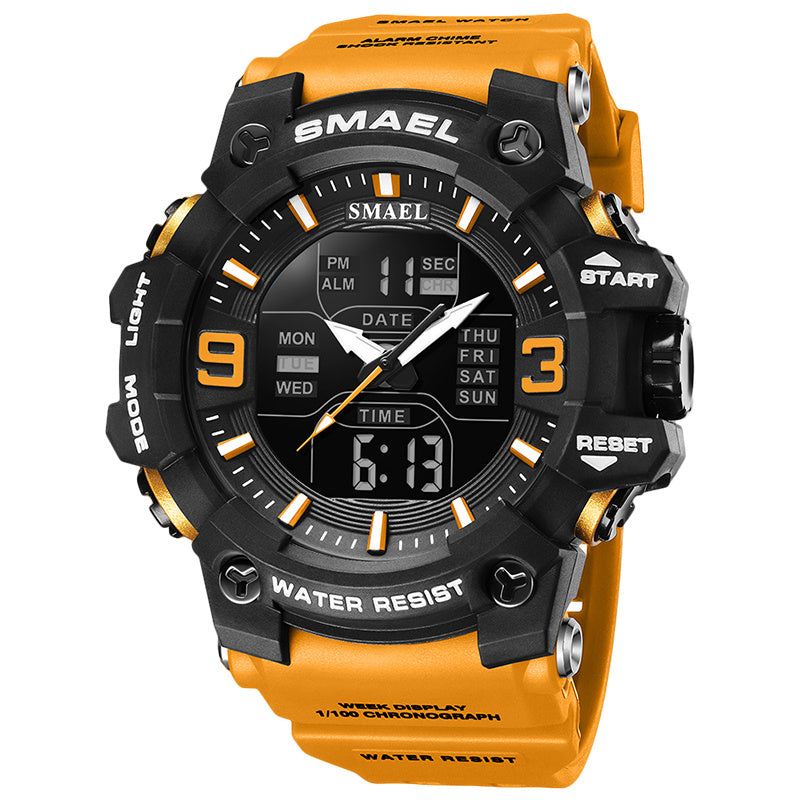 Sports Waterproof Electronic Watch Multi-function Training Alarm Clock Watch - sumet.shop