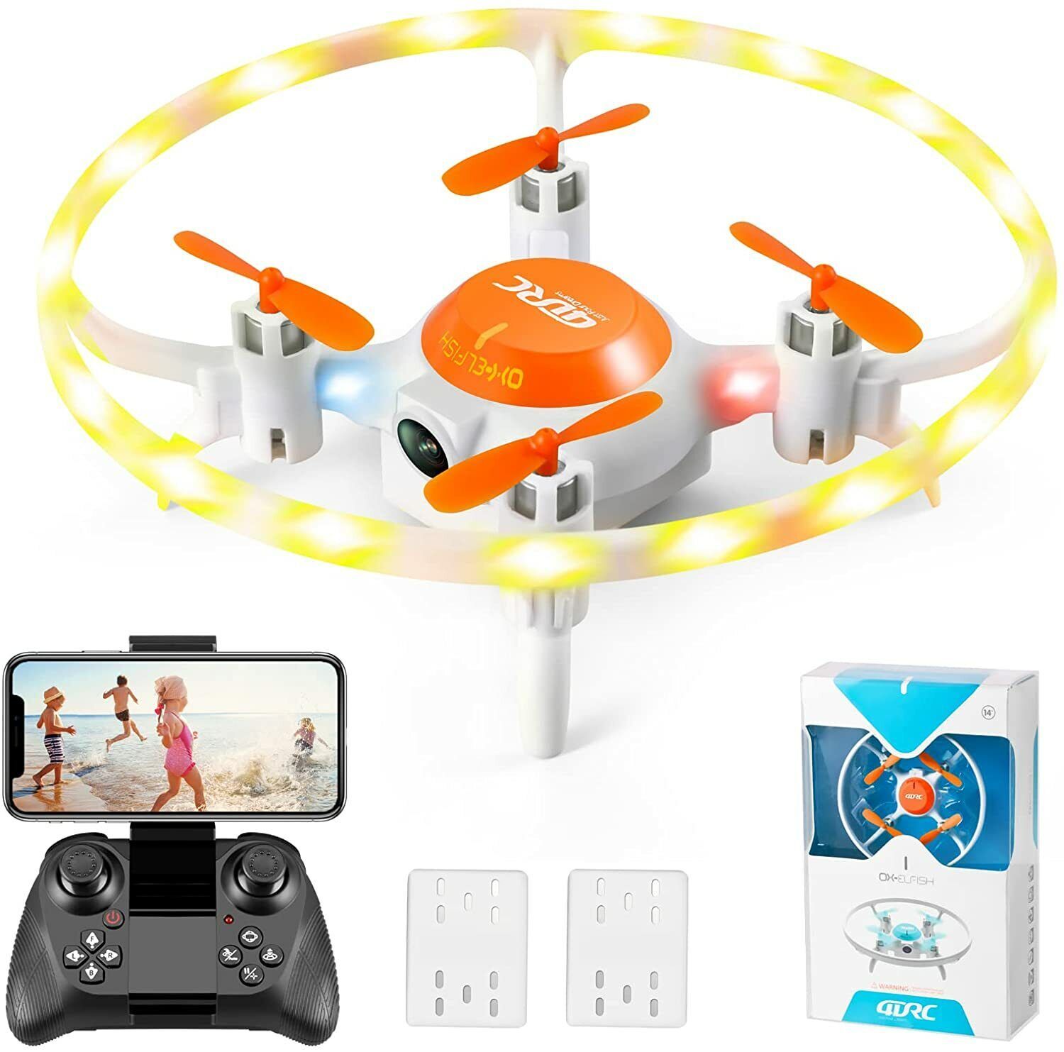 Kids Mini Drone And Beginners Mini Drone V5 RC Quadcopter With 1080P HD Wide Angle Camera