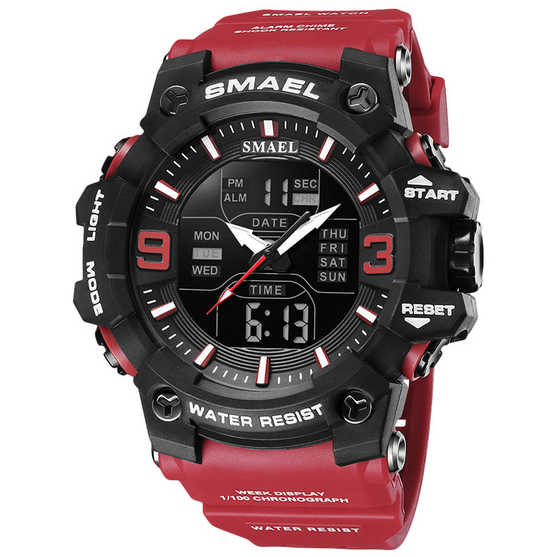 Sports Waterproof Electronic Watch Multi-function Training Alarm Clock Watch - sumet.shop