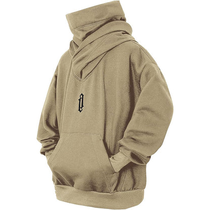 Pile Collar Hooded Sweater Men's Loose Casual - sumet.shop