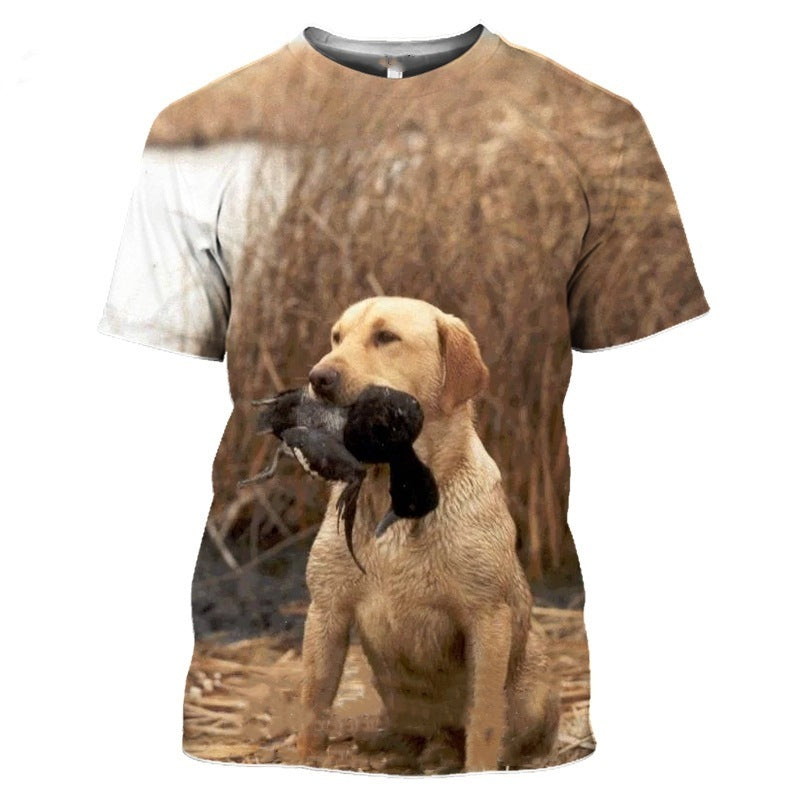 Round Neck Top Men's Digital Printing Round Neck Top