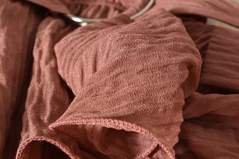 Cross V-Neck Low-Cut Sexy Flared Sleeve Top