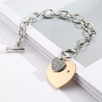 Bracelet Peach Heart Diamond Bracelet