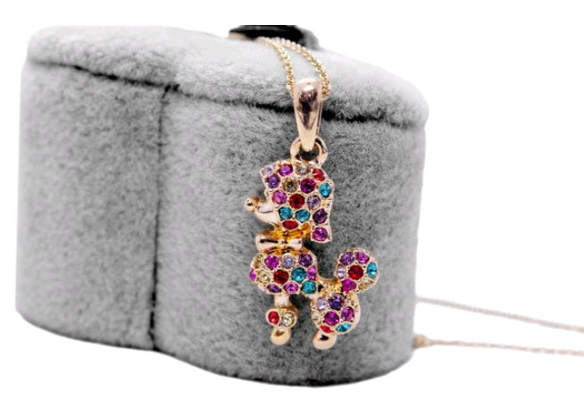 Jewelry necklace female fashion princess dog diamond adjustable necklace