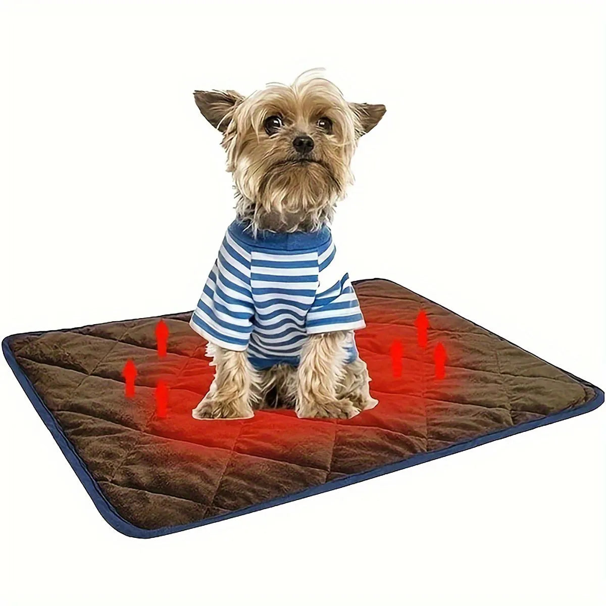 Cat Dog Non-Slip Mat, Extra Warm Thermal Pet Pad Self-Heating Cat Mat Warm Thermal Pet Pad Washable Dog Crate Pad Heat Dog Cat Bed Mat Blanket Non-Slip