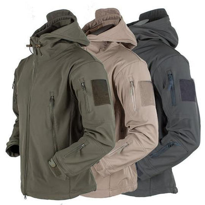 Windproof Hooded Jacket Soft Shell Jacket Men Windproof Hooded Jacket