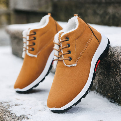 Casual British Boots rubber wear-resistant cotton shoes