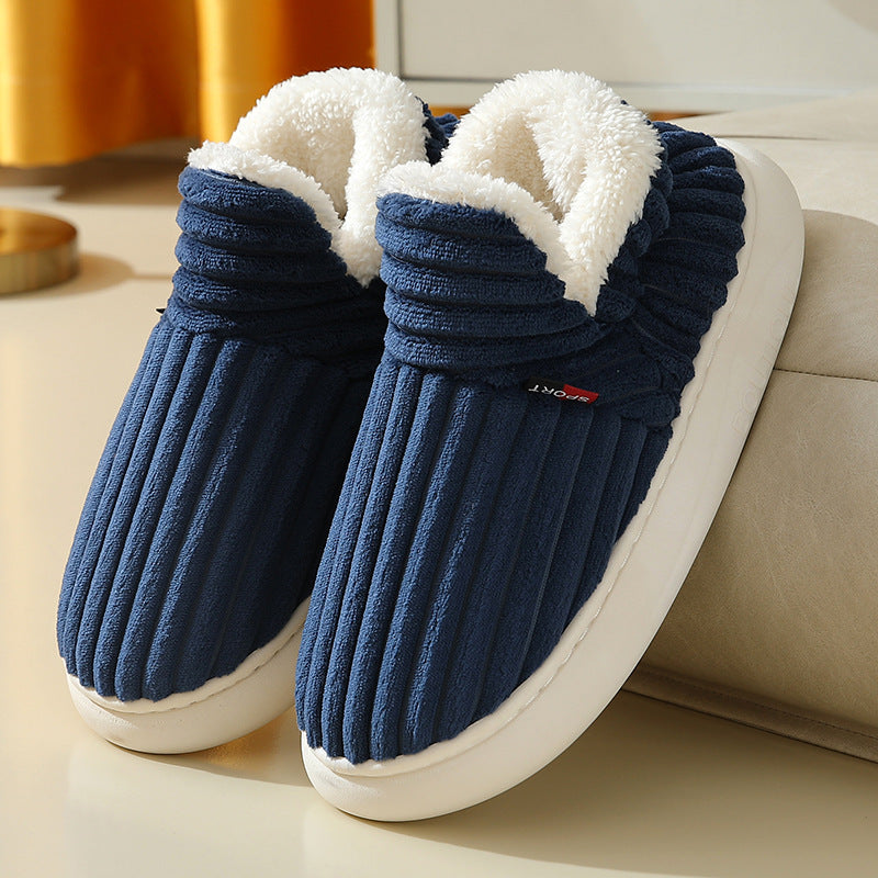 Cotton Shoes  Full Heel Wrap Cotton Shoes Fleece Lined Platform