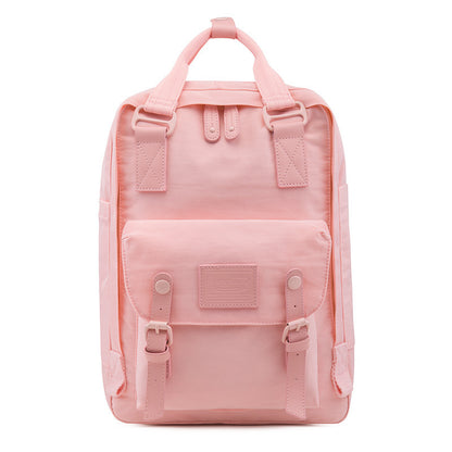 women's backpack Pure color men's and women's backpack