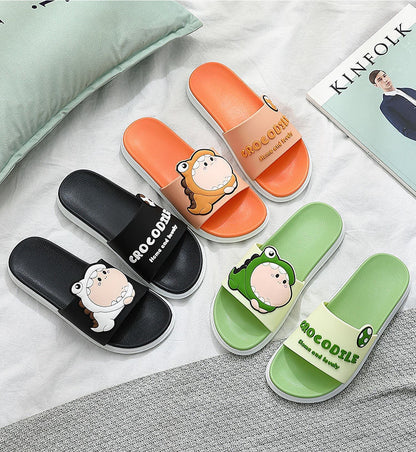 Dinosaur Slippers Cute Cartoon Fashionable Household Dinosaur Slippers