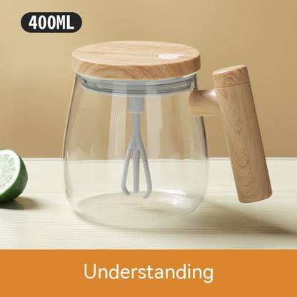 Coffee Mug  Electric Mixing Glass Coffee CupHigh Speed