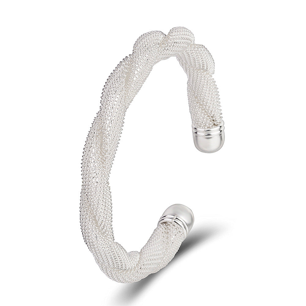 Bracelet Interwoven Network Management Bracelet Silver-plated Fashion