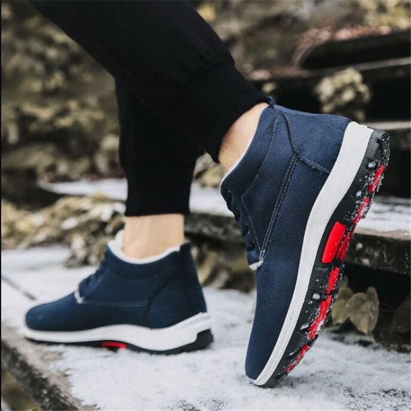 Casual British Boots rubber wear-resistant cotton shoes