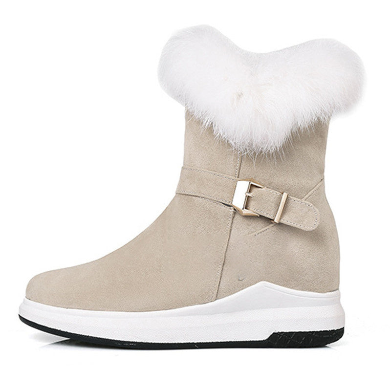 Oversized warm snow boots