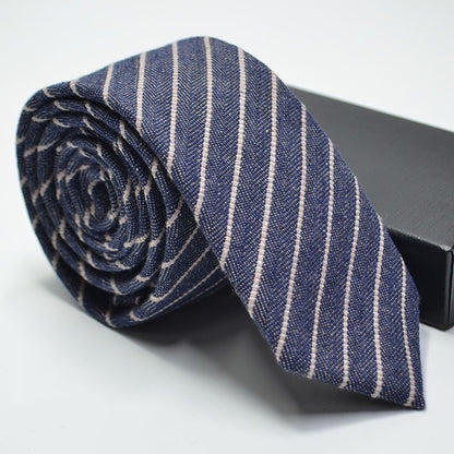 Man tie Wedding dress tie imitation wool plaid striped tie