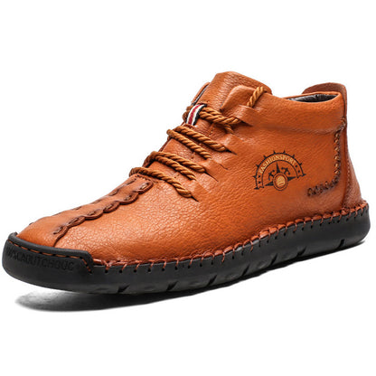 British lazy Boots soft winter men's sports style cotton shoes