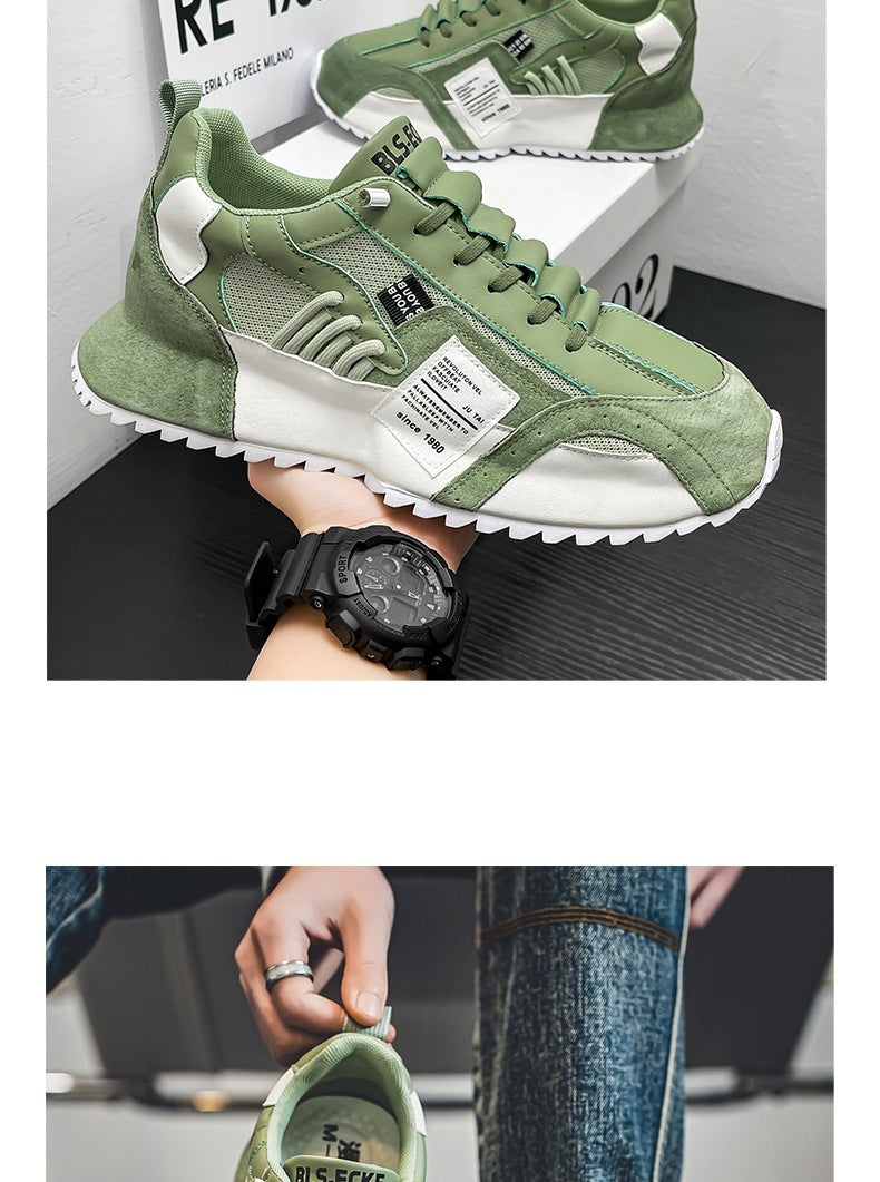 Casual Sneaker  Men's Spring New Fashion All-match Casual Sneaker Thick Bottom Height Increasing Non-slip