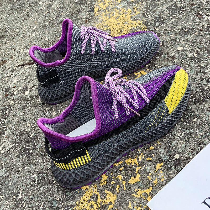 Women's casual Sneaker running flying woven coconut shoes