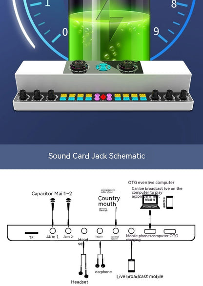 English Sound Card Audio Integrated Machine Wireless Bluetooth