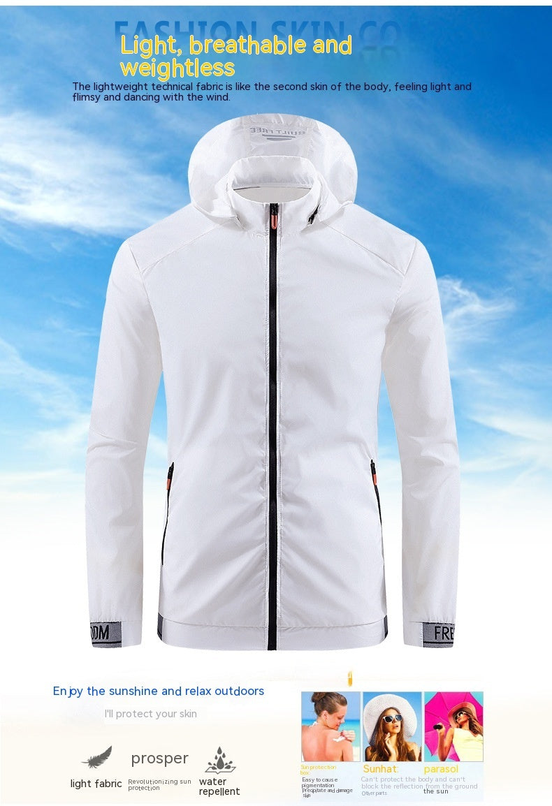 Jacket Summer Lightweight Breathable And UV-resistant Hooded Sun-proof Top