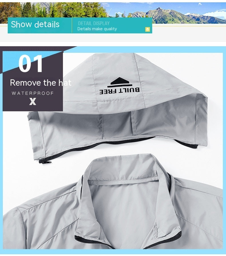 Jacket Summer Lightweight Breathable And UV-resistant Hooded Sun-proof Top