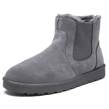 padded snow boots Men's warm mid-tube casual padded snow boots