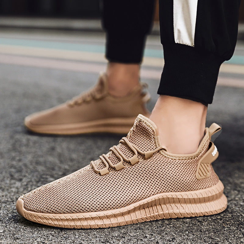 Woven Mesh Sneaker Small White Shoes Summer And Autumn Plus Size Men's Sports Casual Shoes