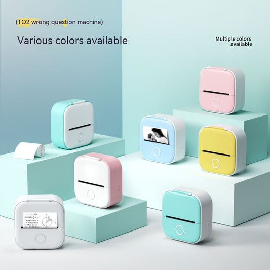 Portable Mini Thermal Label Printer Home Photo Printer Bluetooth-compatible Mini