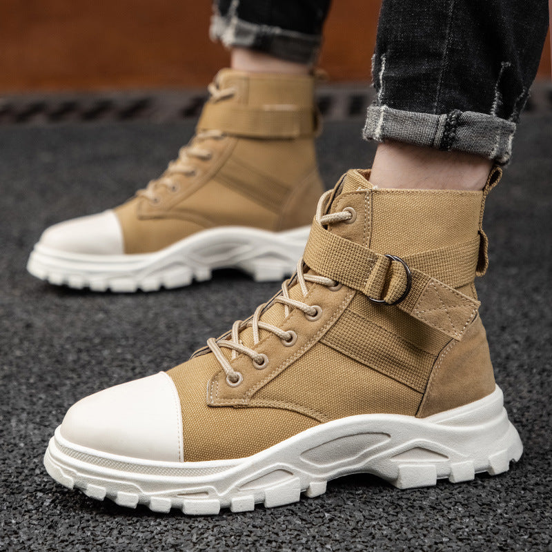 casual high top Boots Martin boots men's autumn retro casual high top