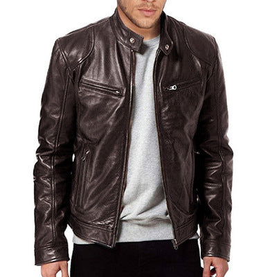 Leather Jacket Slim Leather Jacket