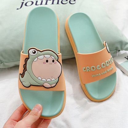 Dinosaur Slippers Cute Cartoon Fashionable Household Dinosaur Slippers