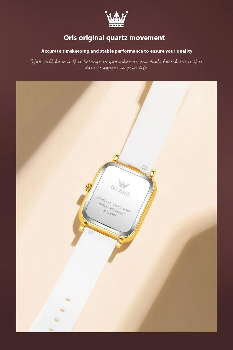 Band Quartz Watch For Women Simple Trendy Silicone Band Quartz Watch For Women
