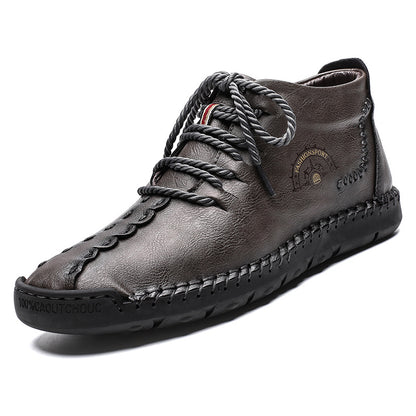 British lazy Boots soft winter men's sports style cotton shoes