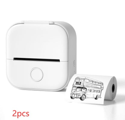 Portable Mini Thermal Label Printer Home Photo Printer Bluetooth-compatible Mini