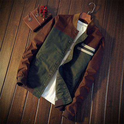 Baseball collar casual men's jacket