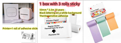 Portable Mini Thermal Label Printer Home Photo Printer Bluetooth-compatible Mini