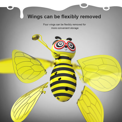 Drone Helicopter  Mini Flying Ball Bee Toys - Rc Infrared Induction Drone Helicopter With Shinning Gesture Sensing Bee Flying Vehicle