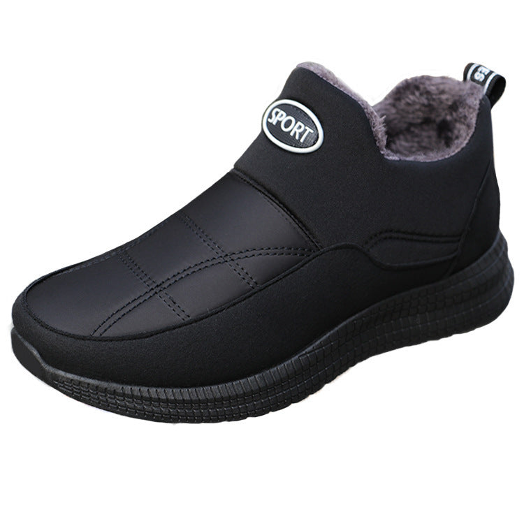 Men's casual Boots plus cashmere warm casual shoes