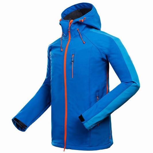 New foreign trade men outdoor mountaineering camping leisure sports clothing anti wind compound jacket soft shell jacket - sumet.shop