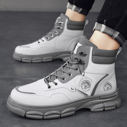 High top Boots Men's Casual Trend High Top British Style Martin Boots