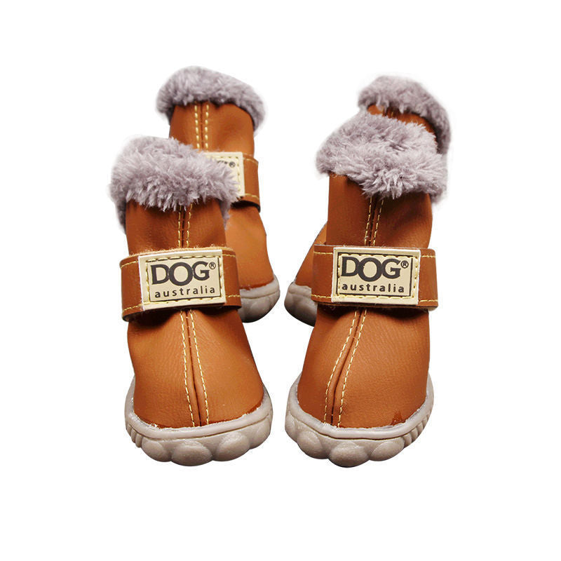 Dog Snow Boots Thick Snow Boots Keep Warm Teddy Autumn And Winter VIP Shoes