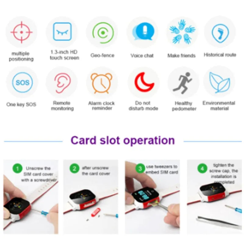 Student Waterproof Smart Watch Positioning Smart Watch