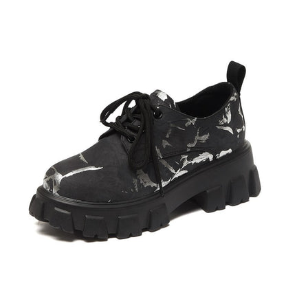 Round Toe Wedge Casual Shoes Camouflage Platform Round Toe Wedge Casual Shoes
